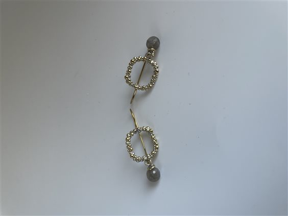 Orecchini Daniela De Marchi Donna Kate in Ottone Labradorite OR1269 OAG - OR1269 OAG